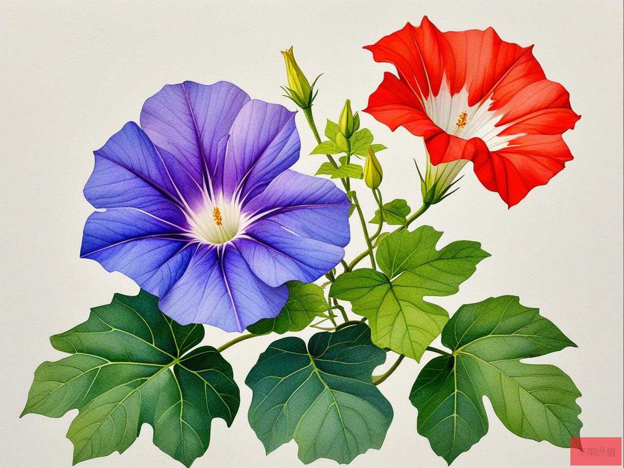 2025年曼陀罗花和牵牛花