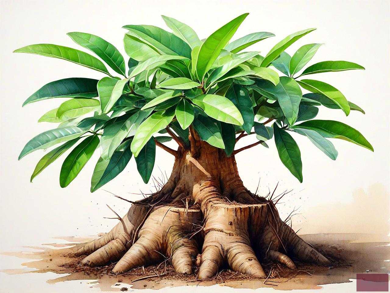 发财树树桩的培育方法