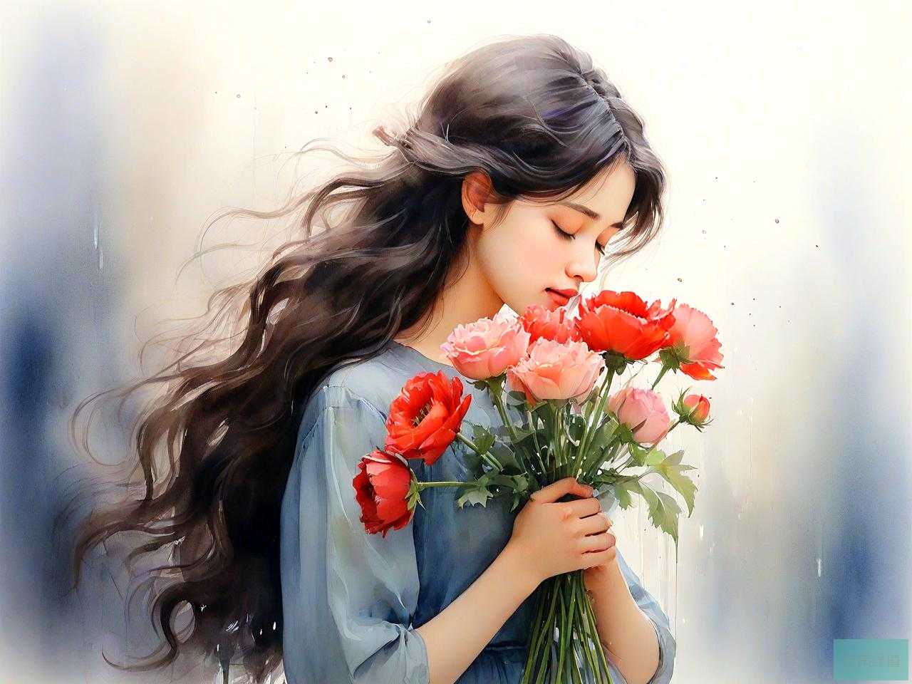 女生心情低落送什么花