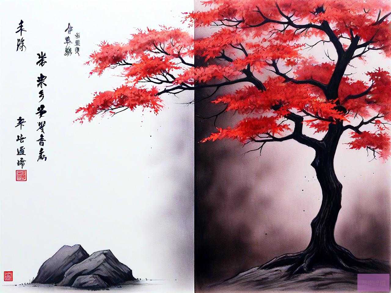 小叶紫檀两边黑中间红