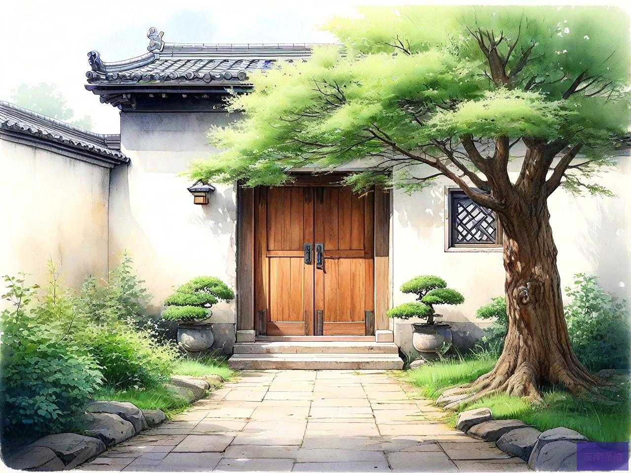 庭院门口适合种什么树