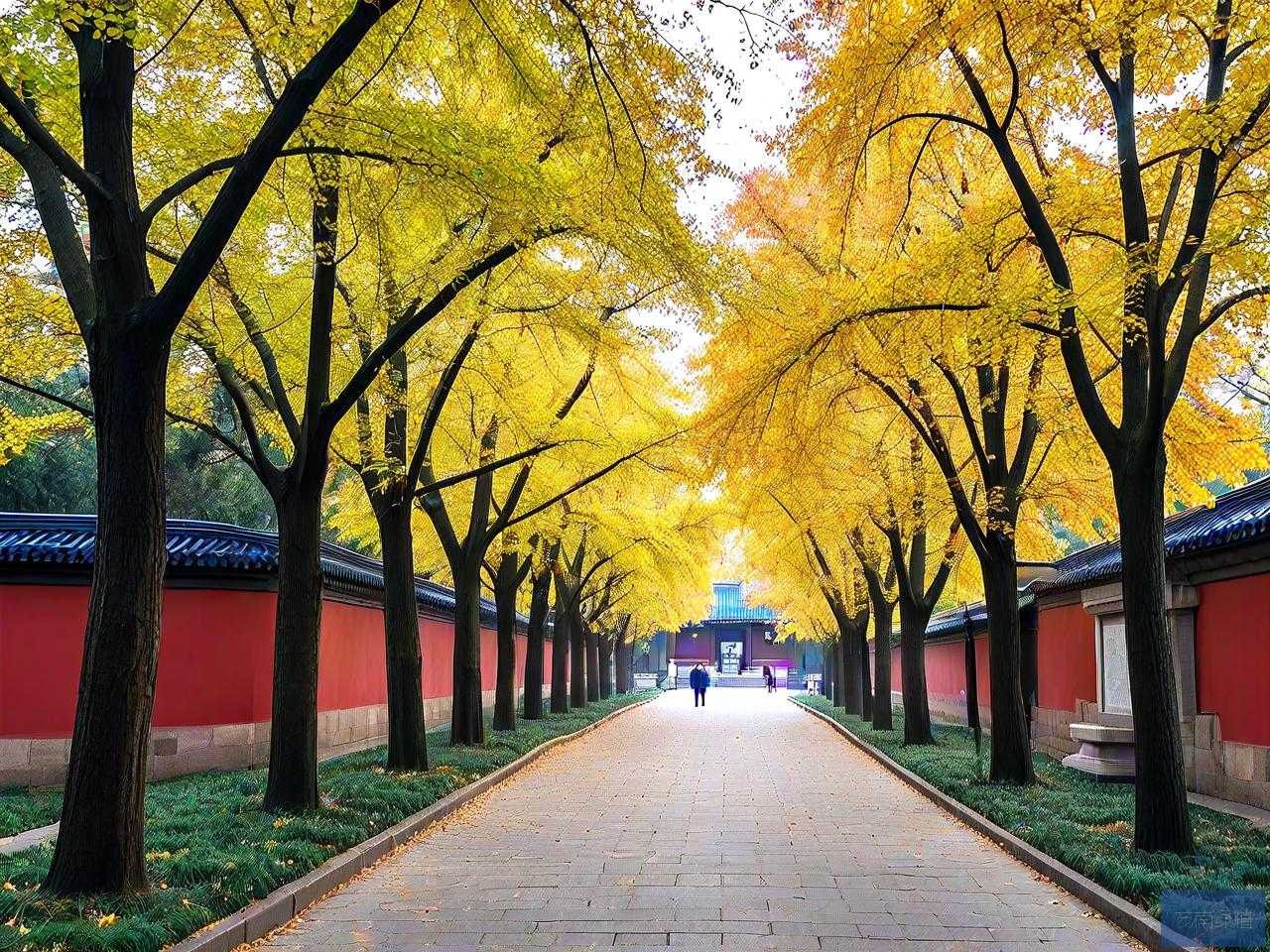 南京中山陵梧桐树大道
