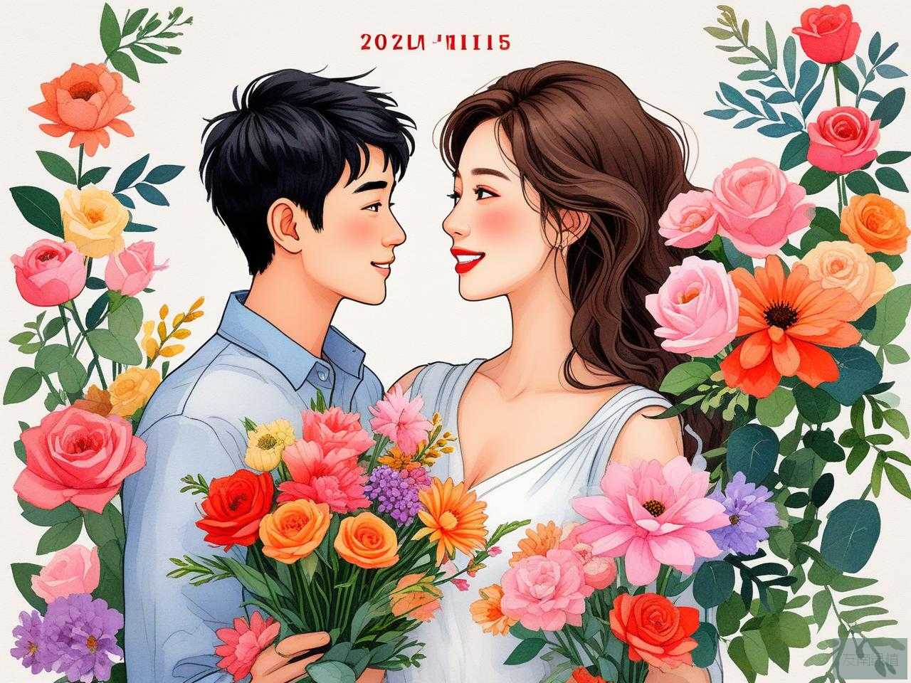 2025年给媳妇送花的情话