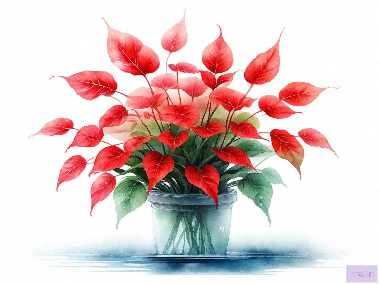 水培红叶植物