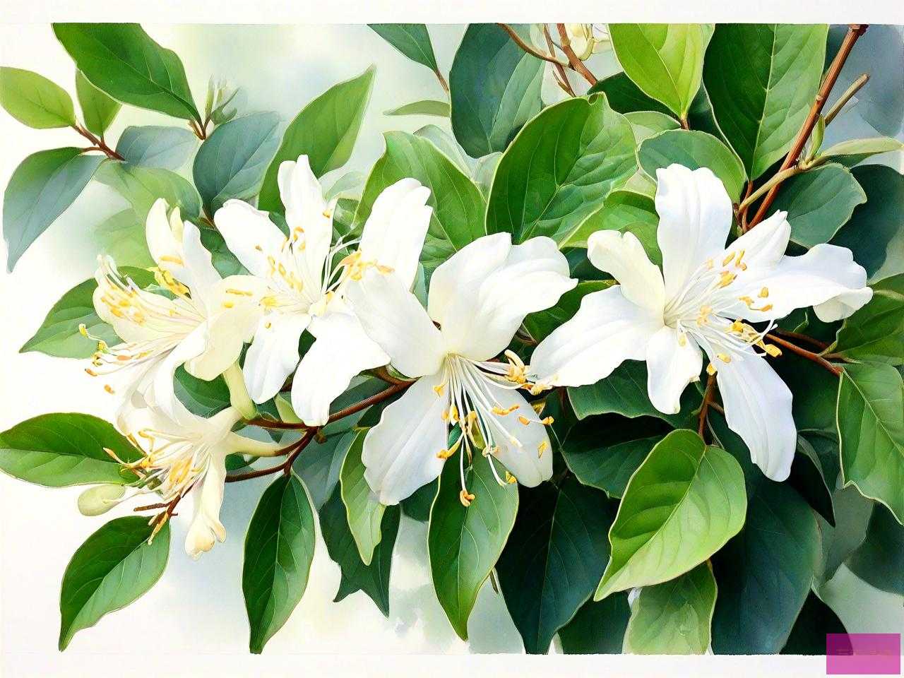 贯月忍冬和金银花区别